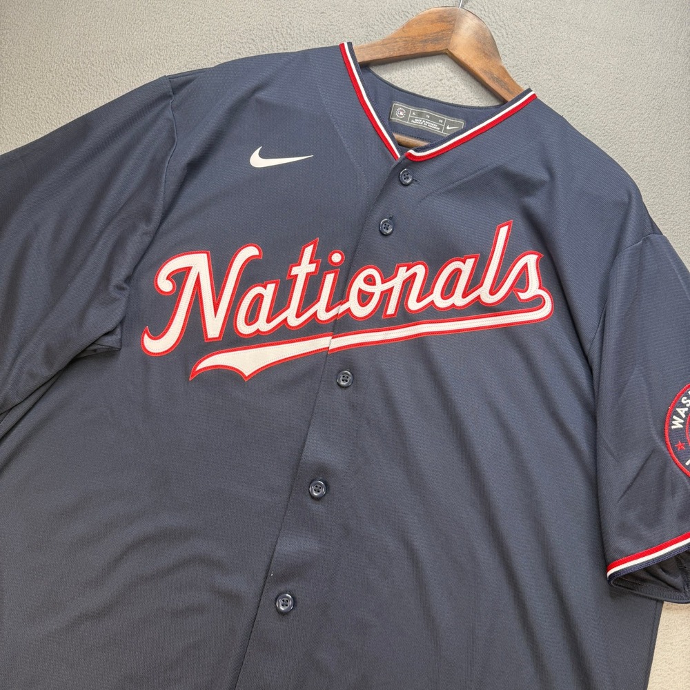 Washington Nationals Nike Juan Soto Baseball Jersey Mens XL Navy Polyester Sport